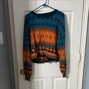 Colorful Geometric Sweater